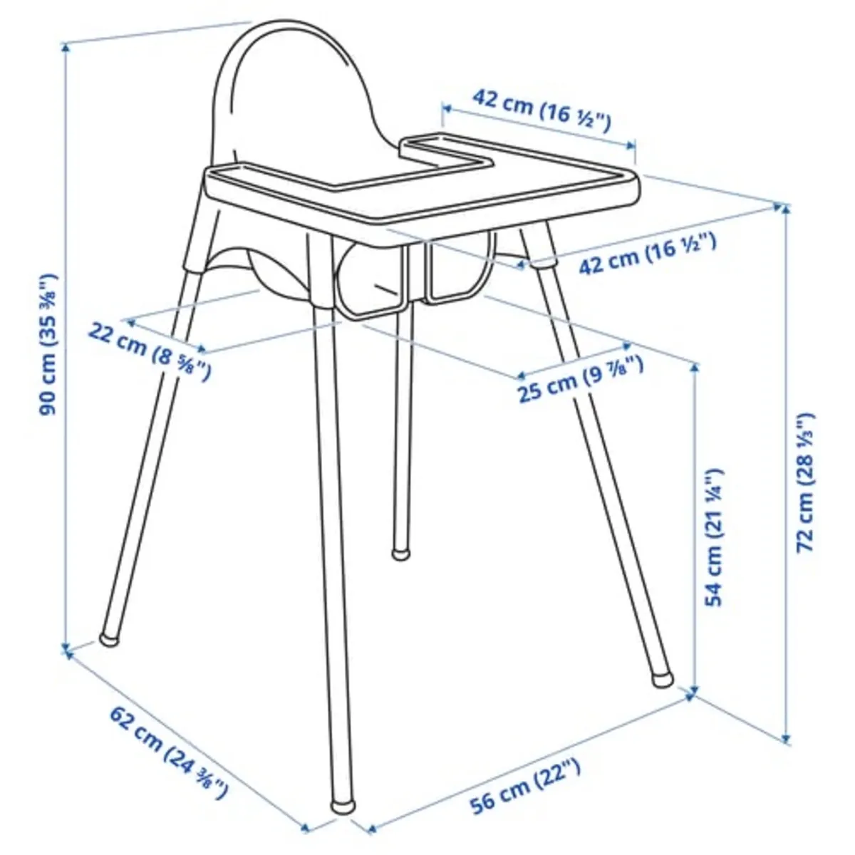 2 Ikea kids feeding chairs - Image 3