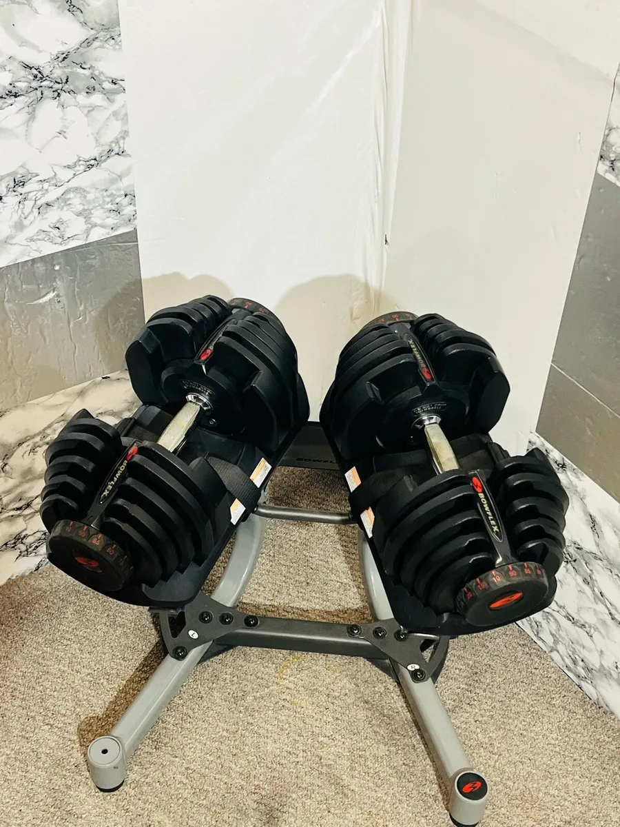 BOWFLEX 40 KG ADJUSTABLE DUMBBELLS WITH STAND - Image 2