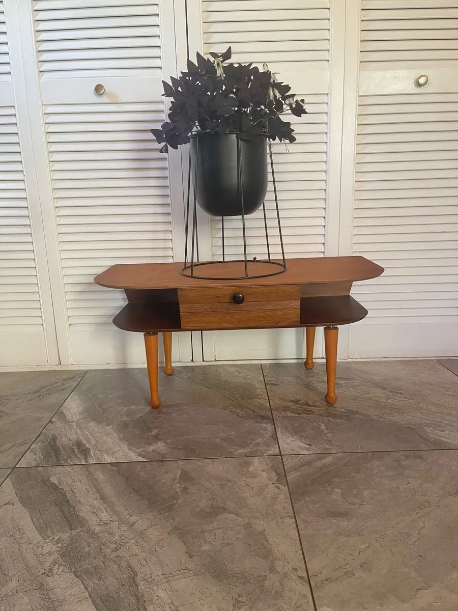 Mid century pot : lamp table - Image 2