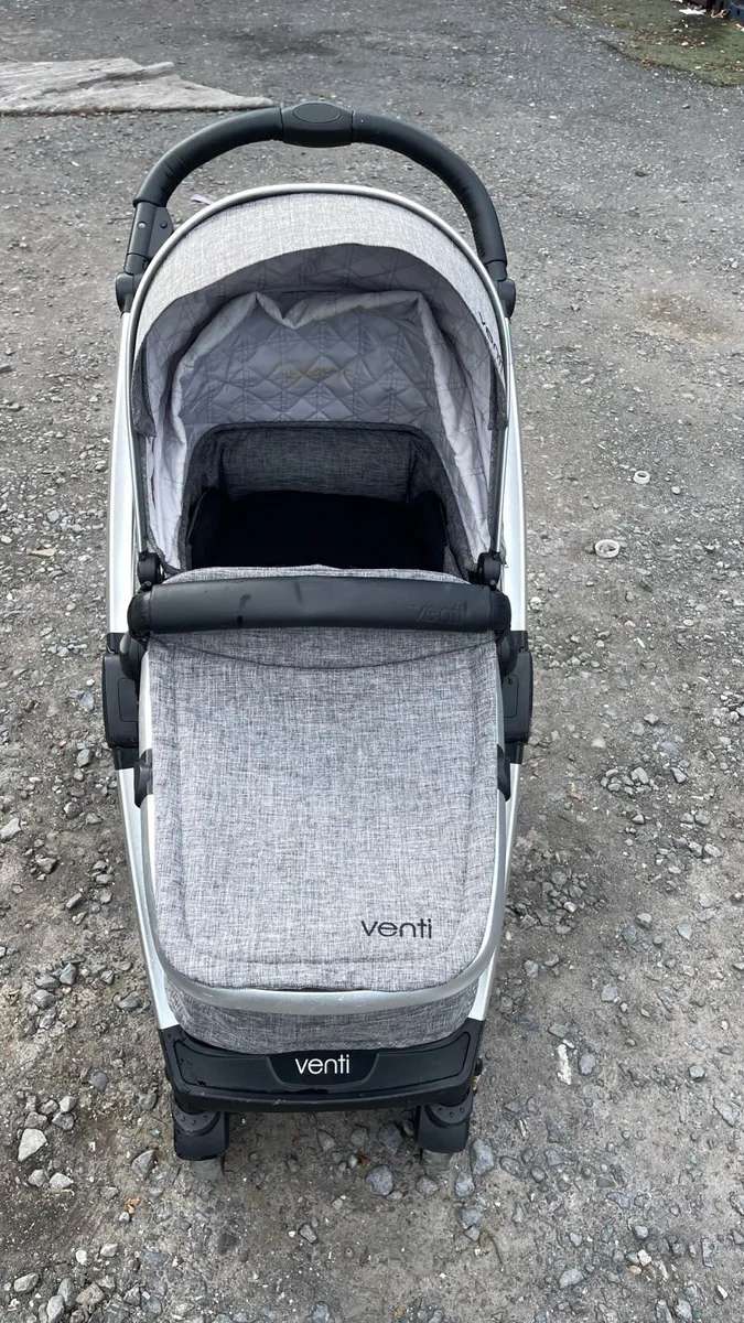 Pram venti with rain cover - Image 1