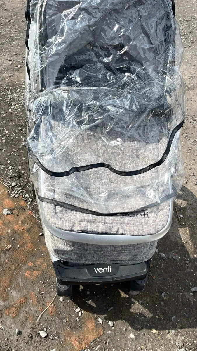 Pram venti with rain cover - Image 3