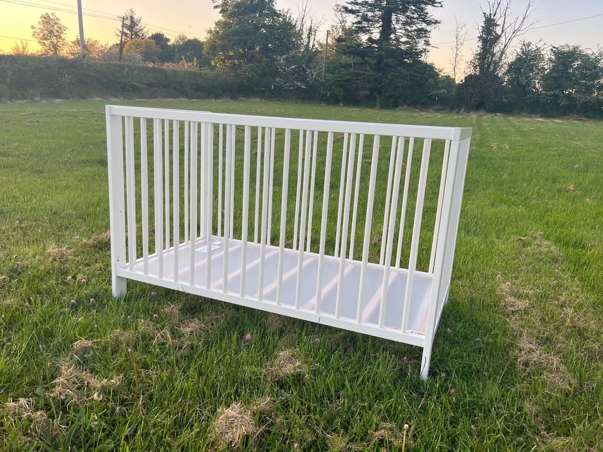 FREE IKEA GULLIVER COT WHITE 120cm x 60cm - Image 1