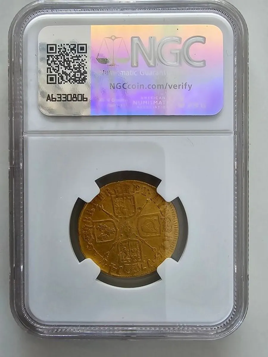 1714 Great Britain Queen Anne Guinea  NGC Certified - Image 2