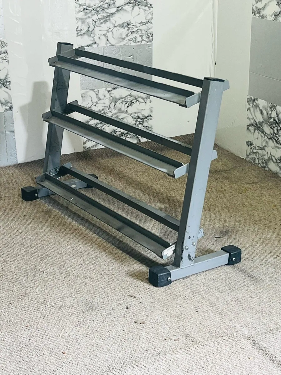 Heavy duty 3 tier dumbbell rack - Image 1
