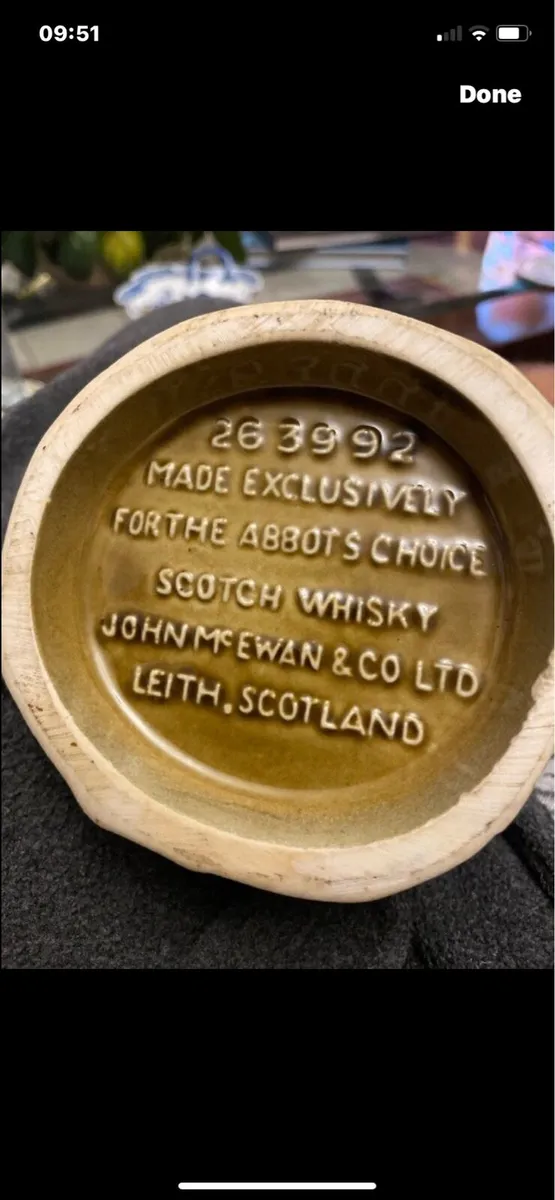 Rare Abbot’s Choice Scotch Whisky Decanter - Image 1