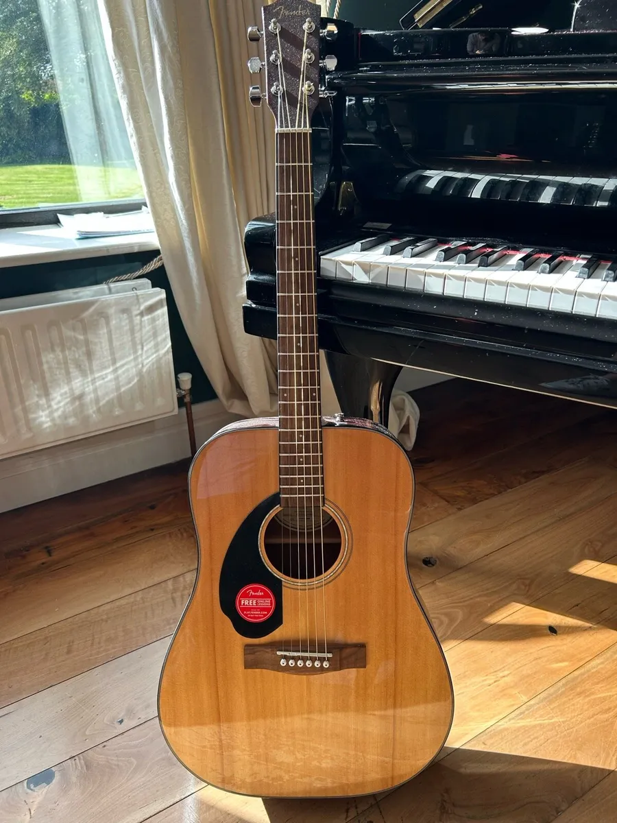 New Fender CD-60S Left H Acoustic - Natural Finish - Image 1
