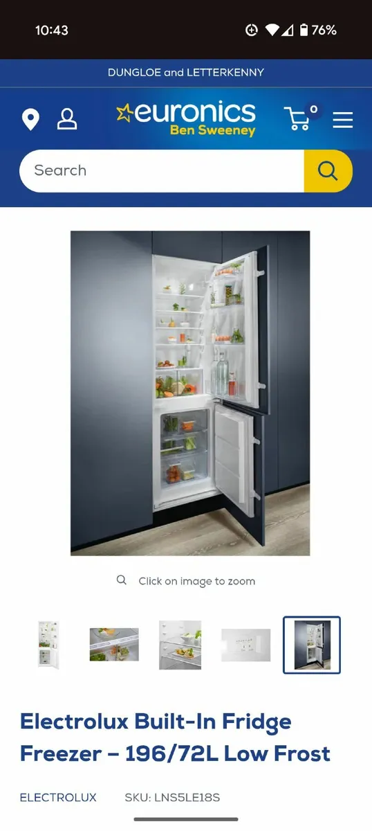Integrated fridge freezer Electrolux - Image 2