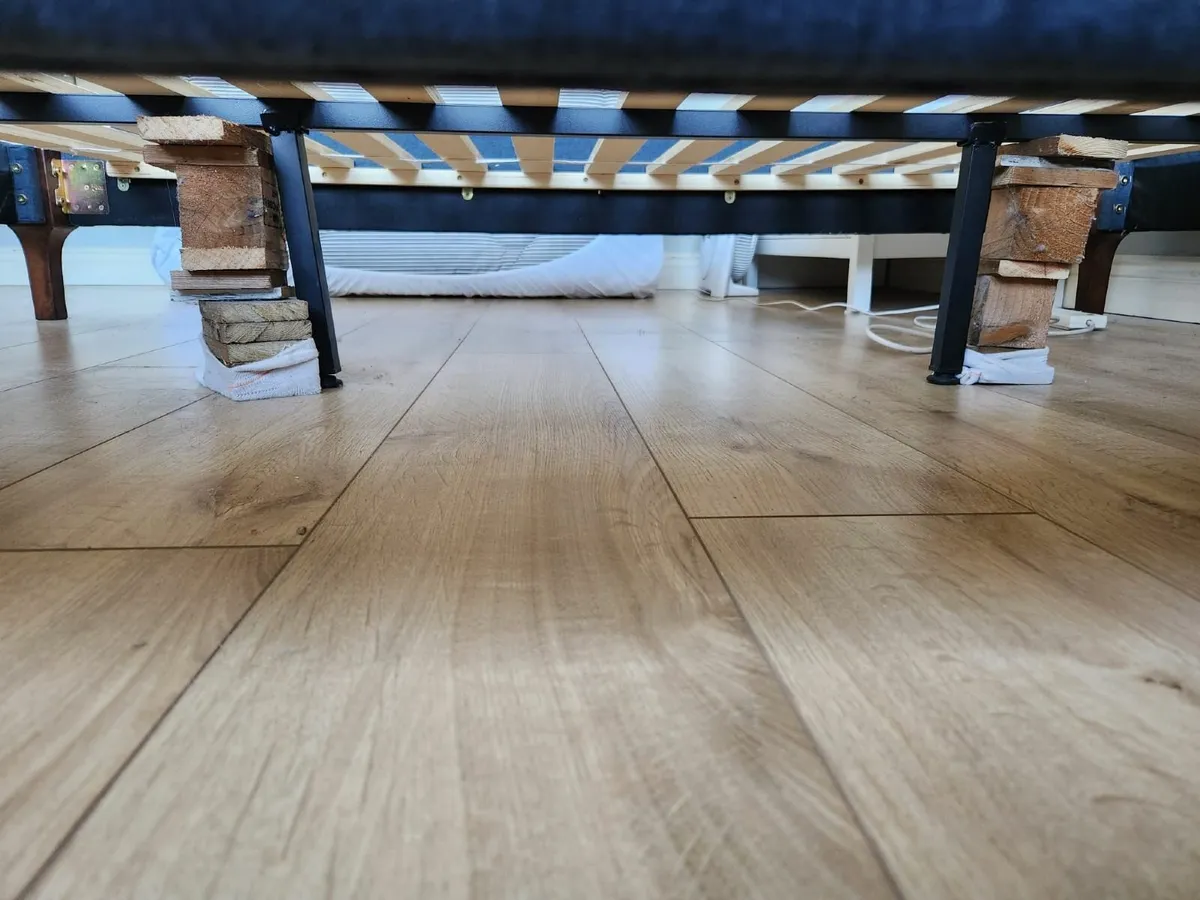 Navy blue Hagan Bedframe - Image 3