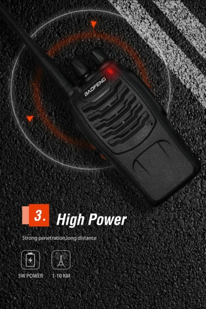 Long Range Walkie Talkies Set of 2 with Charger - Image 4
