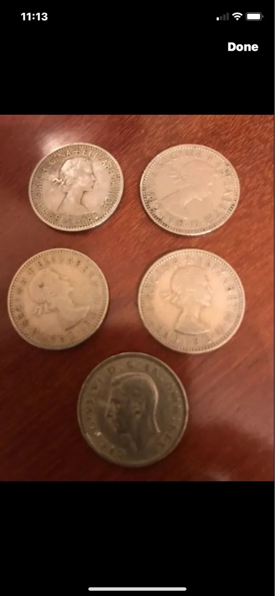 Vintage British Shillings - Image 2