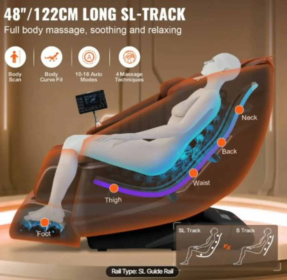 Full Body Massage Chair, Shiatsu Massager, - Image 2