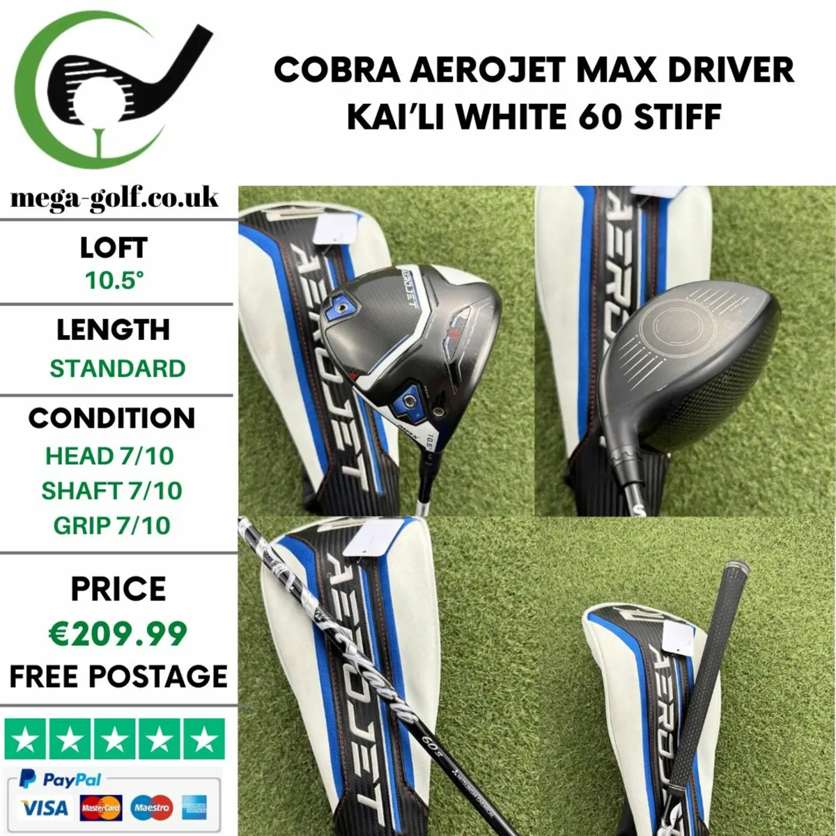 COBRA AEROJET MAX DRIVER / 10.5° / STIFF - Image 1