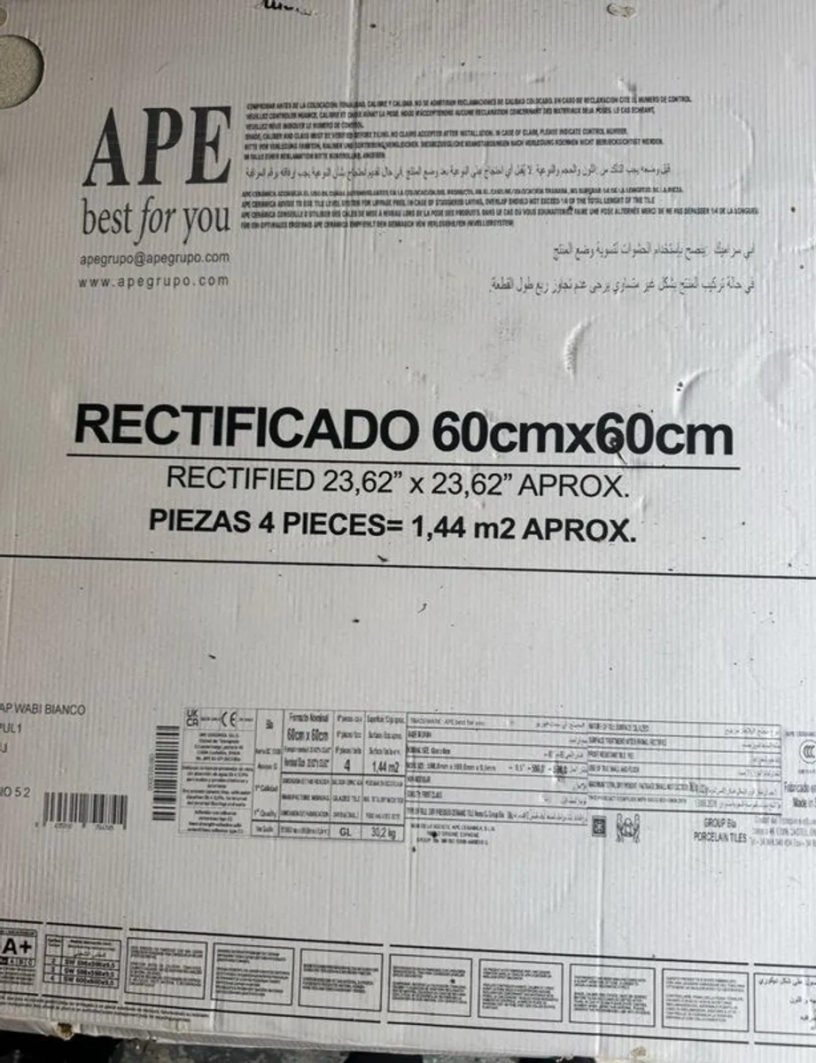 Ape Groupo Wabi Bianco Floor Tiles 31 yards - Image 2