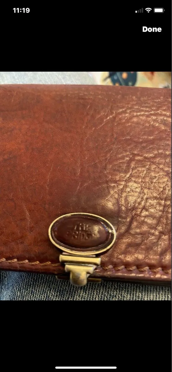 Vintage ‘The Bridge’ Leather Wallet/ Purse - Image 1