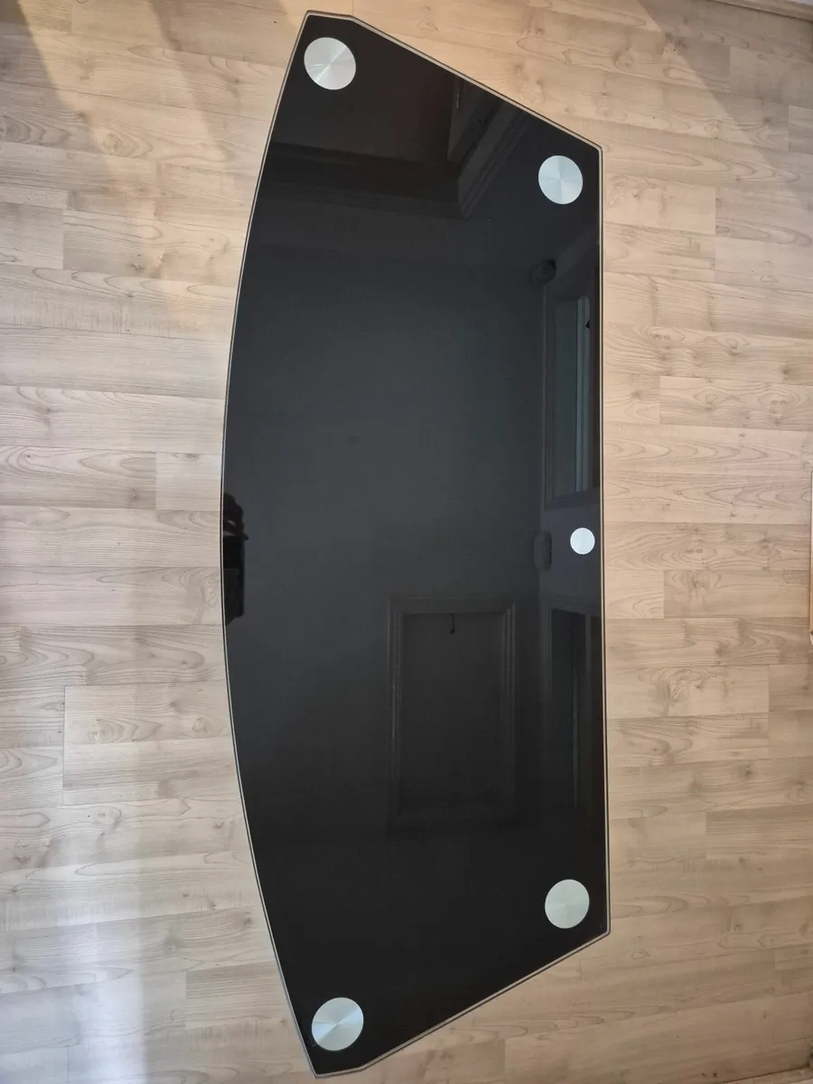 Black glass tv stand - Image 4