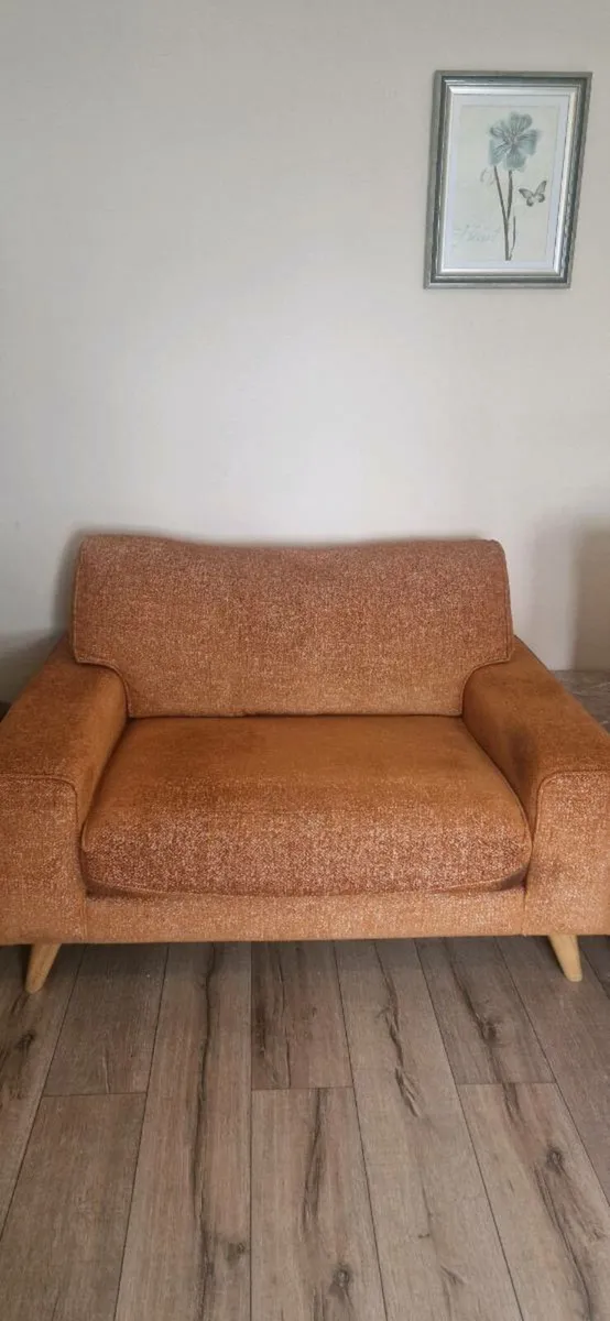 Orange Love Seat - Image 2