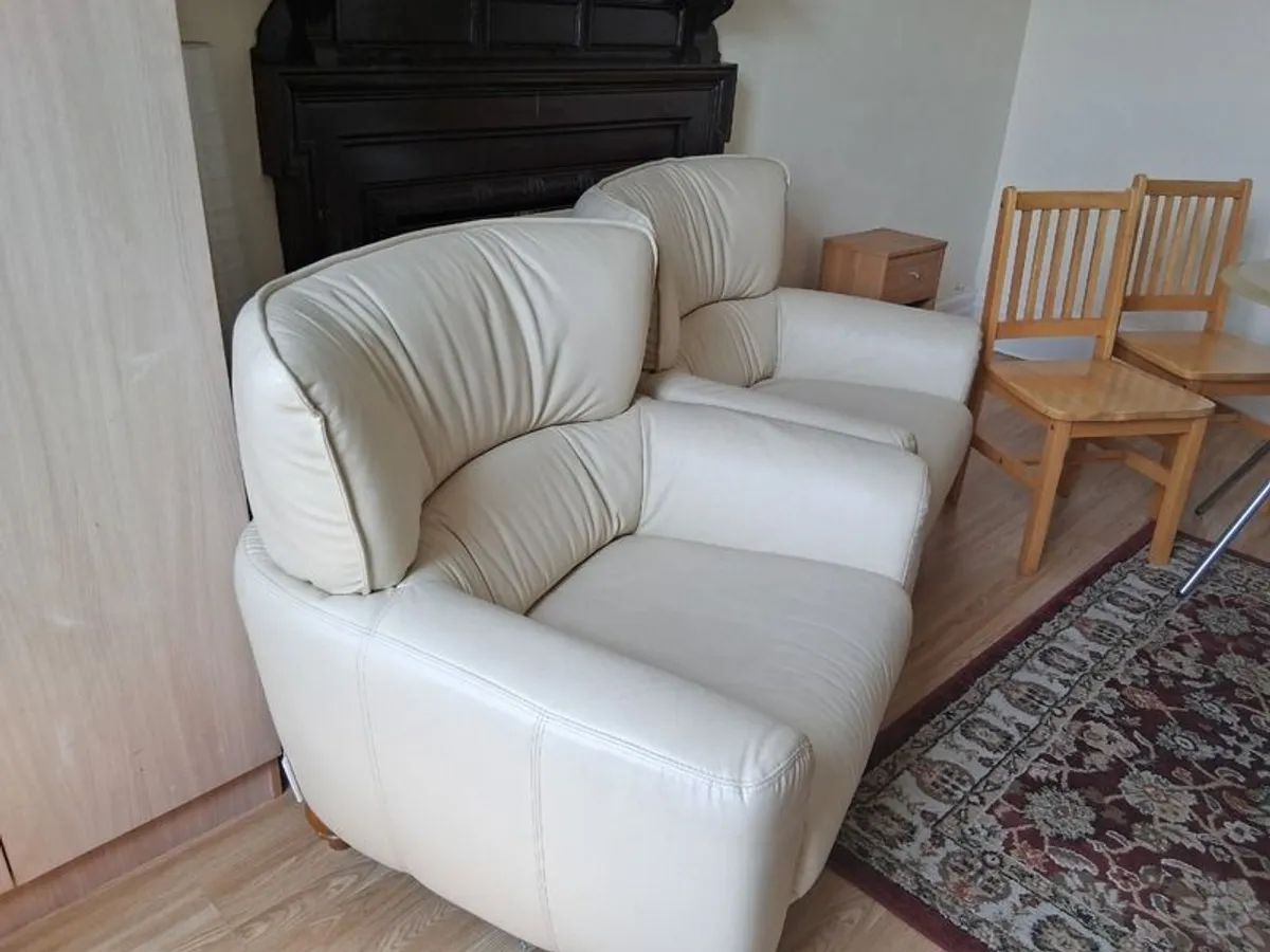 Cream Armchairs - Image 1