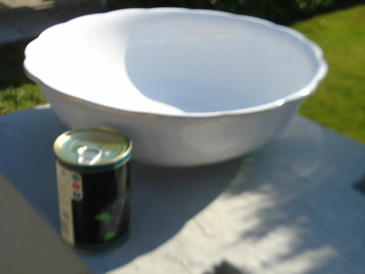 BISHOP STONIER IRONSTONE CHINA  VERY LARGE BOWL. - Image 3
