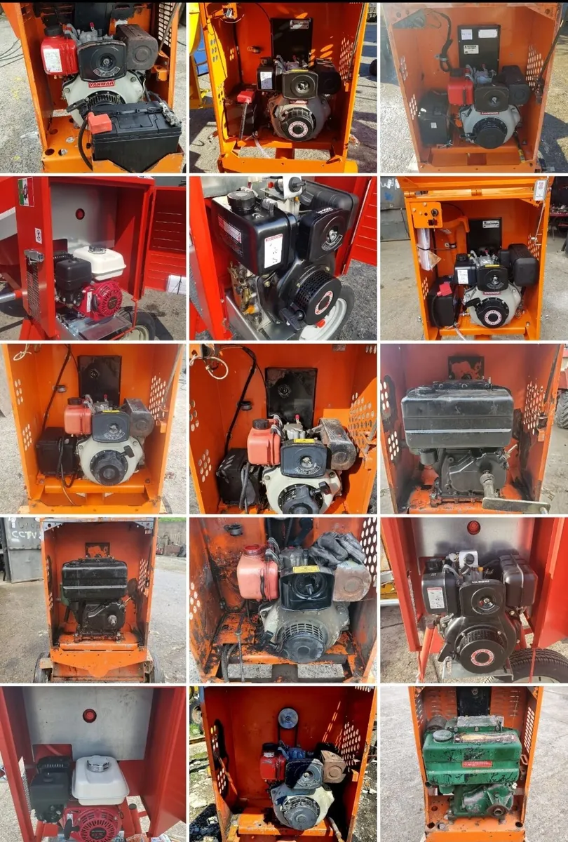 Cement mixer engine