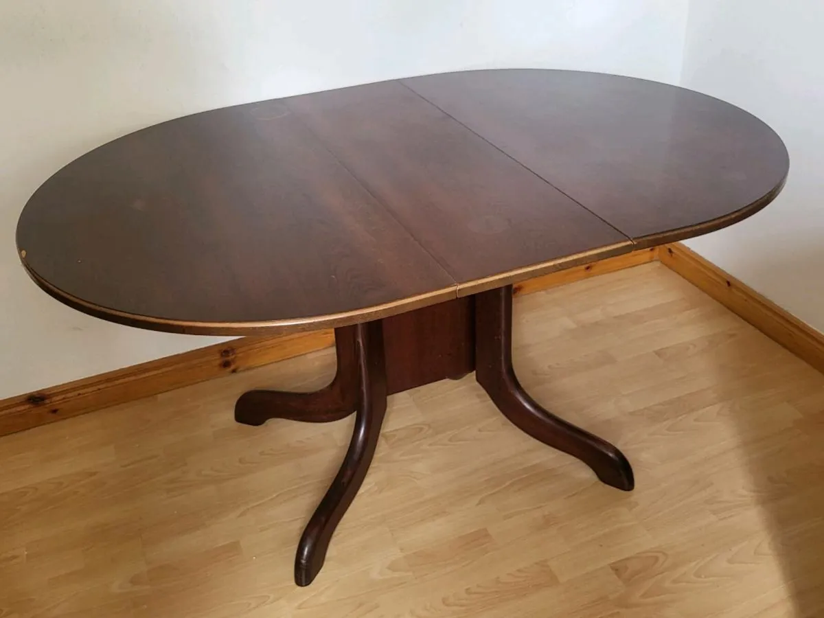Mahogany Kitchen Table (Foldable) - Image 1