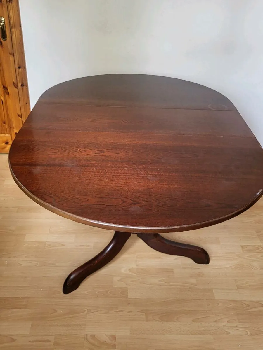 Mahogany Kitchen Table (Foldable) - Image 3