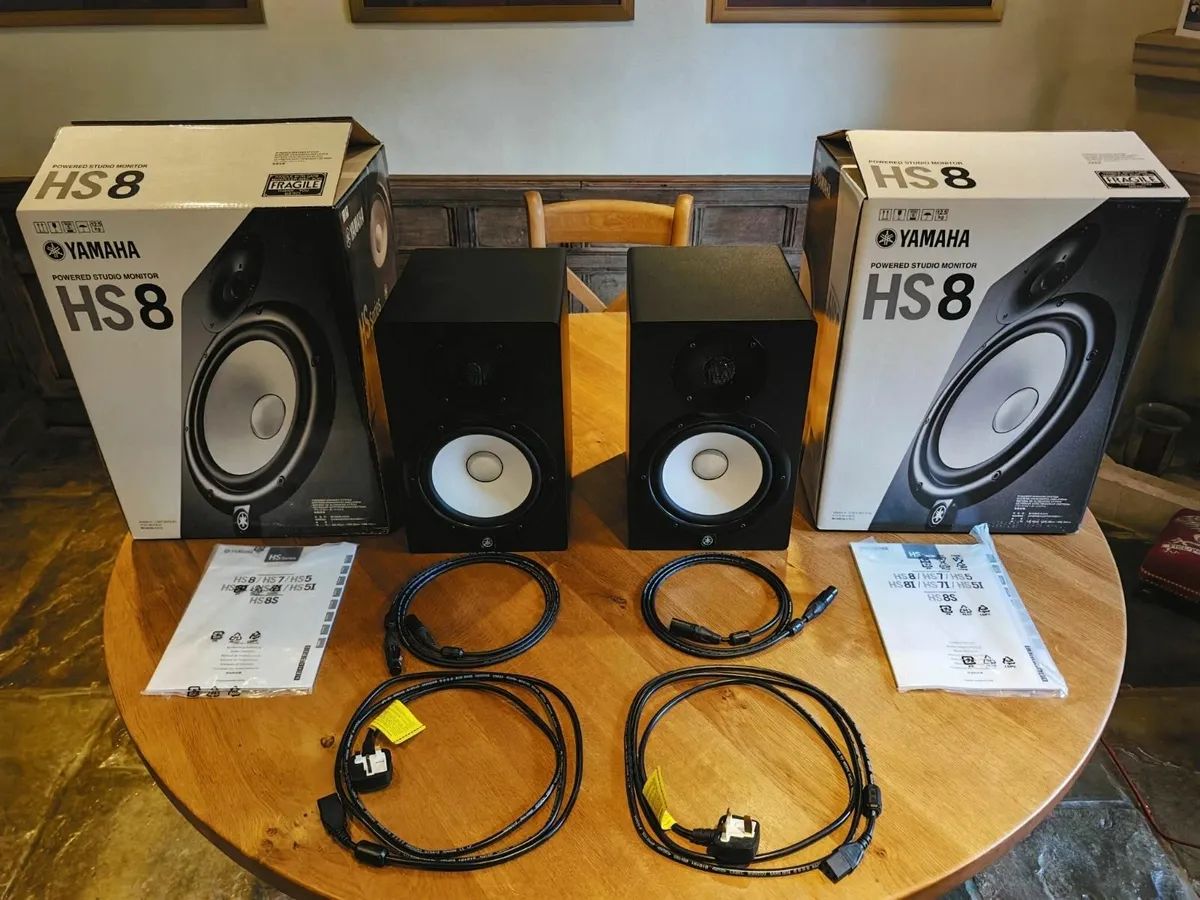 Yamaha HS8 Studio Monitors (Pair) - Image 1