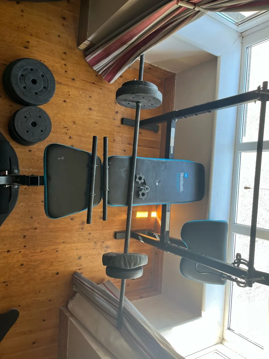 Gym Bench & Weights - Image 2