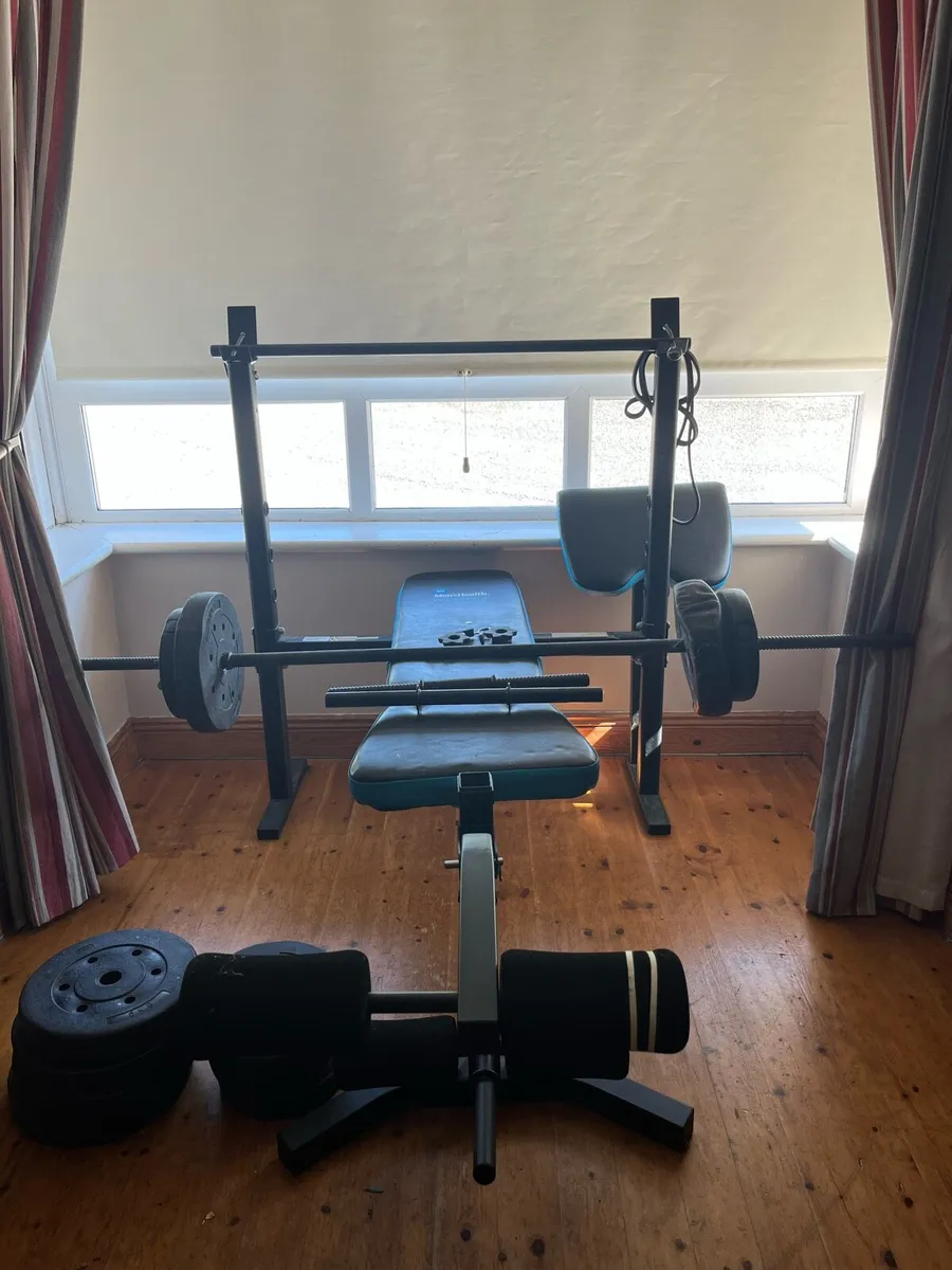 Gym Bench & Weights - Image 3