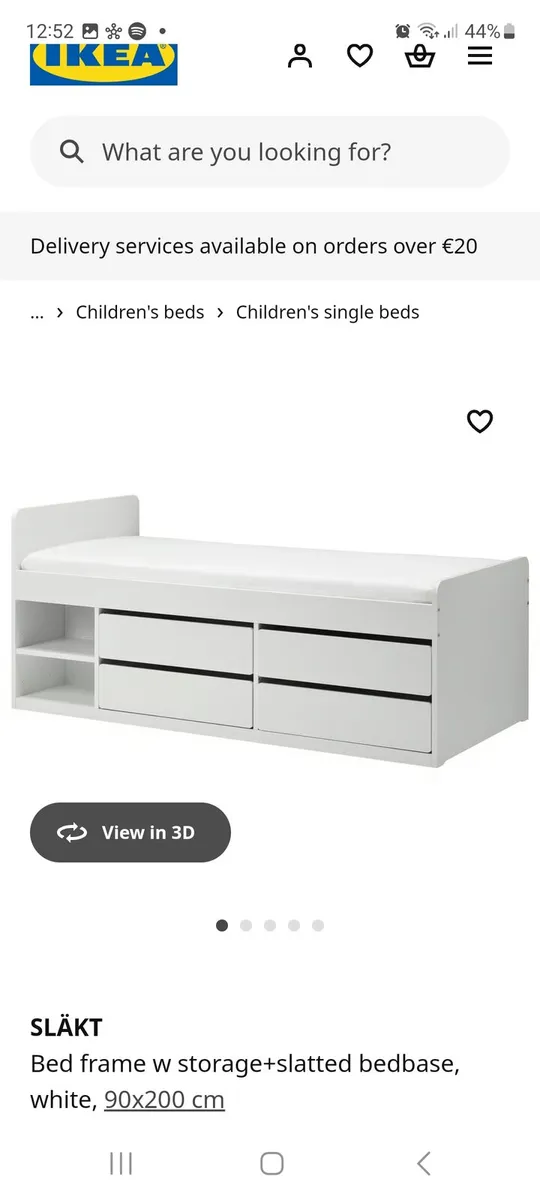 2 x Slakt ikea beds single - Image 1