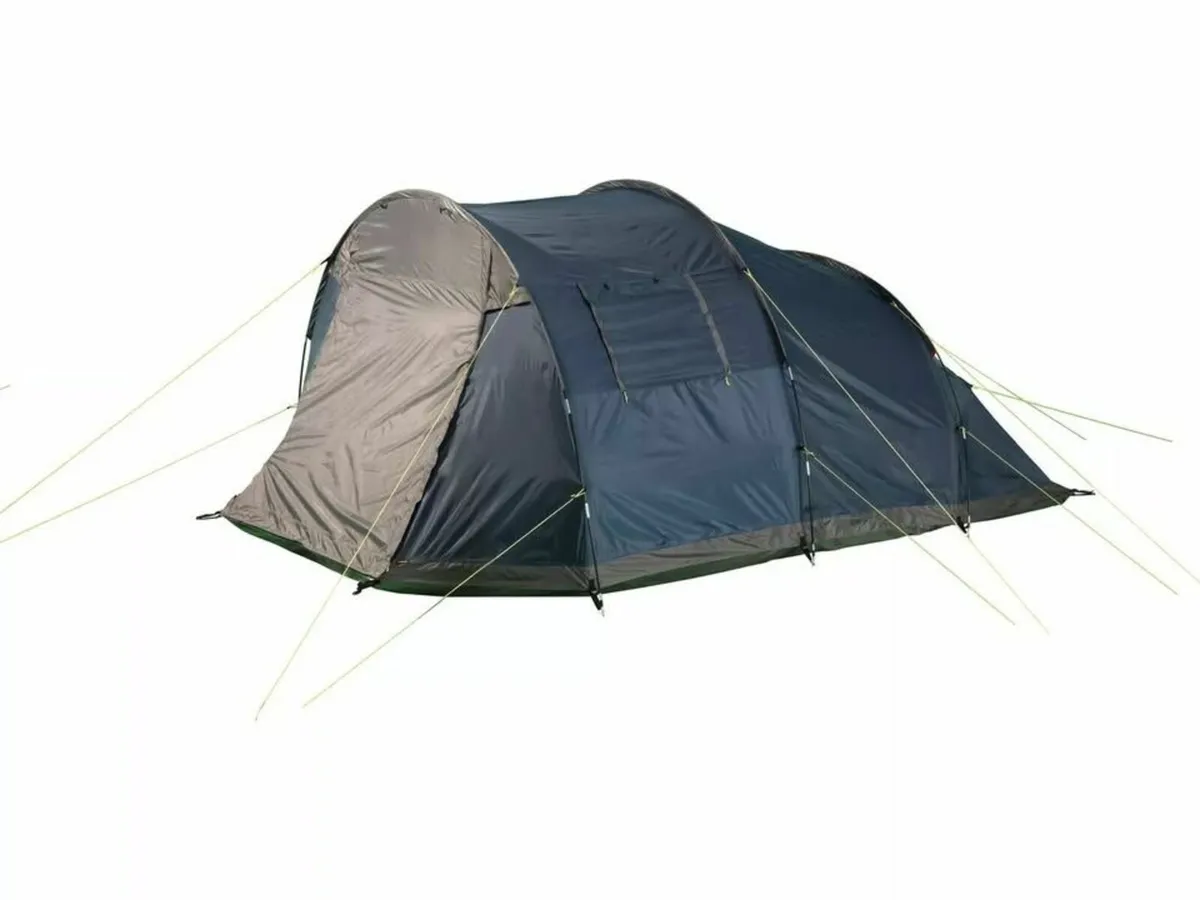 4 Person Tunnel Tent with Canopy - Image 1