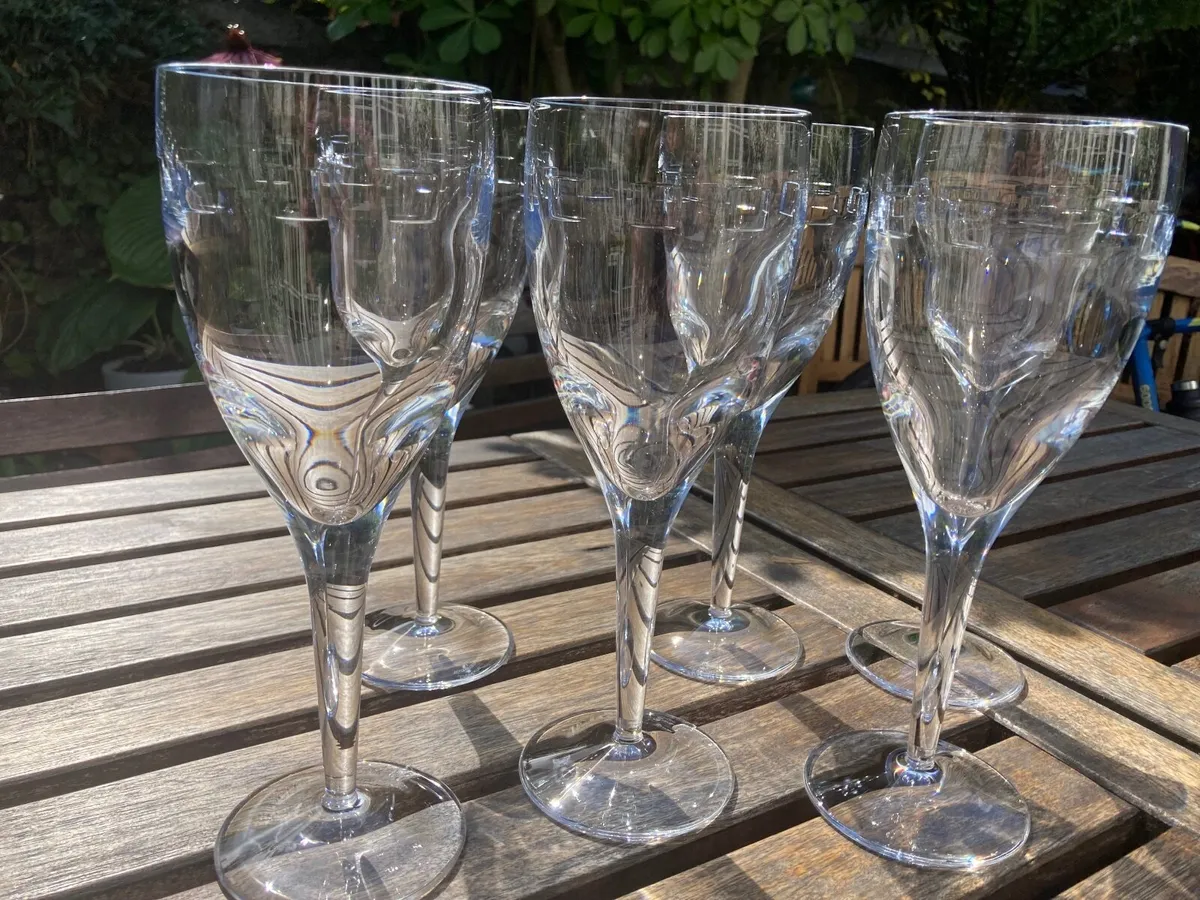 John Rocha  “Geo” red wine glasses - set of 6 - Image 1