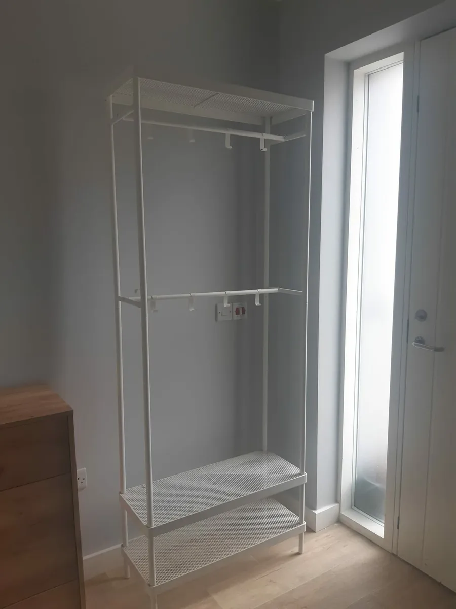 Furniture. Coat Rack With Shoe Storage Unit. - Image 1