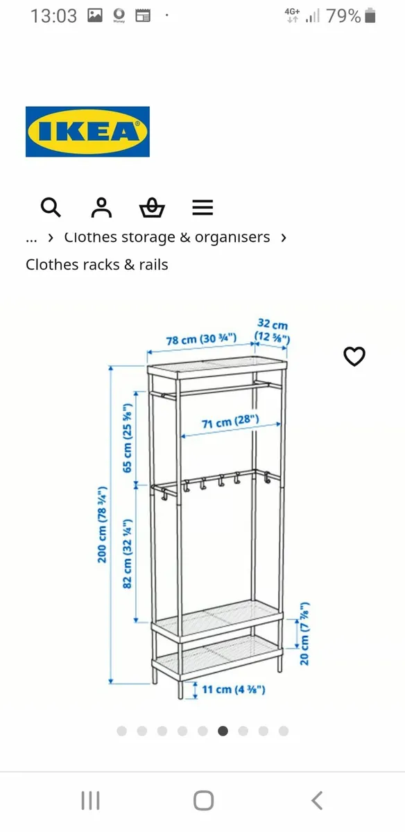 Furniture. Coat Rack With Shoe Storage Unit. - Image 3