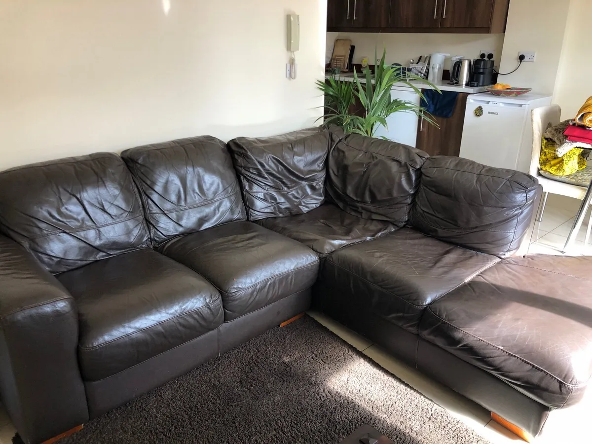 FREE Leather Sofa Corner Group - Image 1