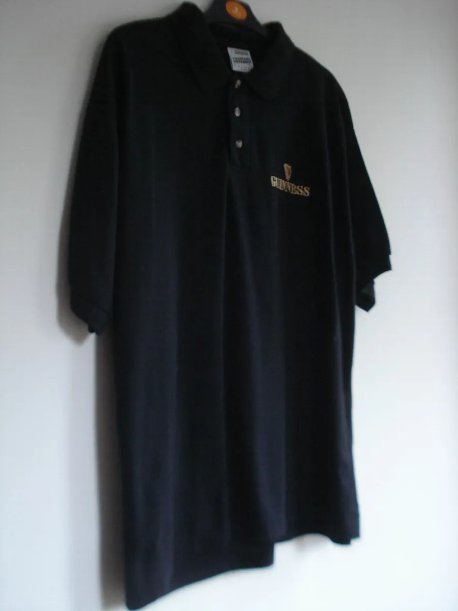GUINNESS  LARGE BLACK POLO T-SHIRT & CAN COOL BAG. - Image 3