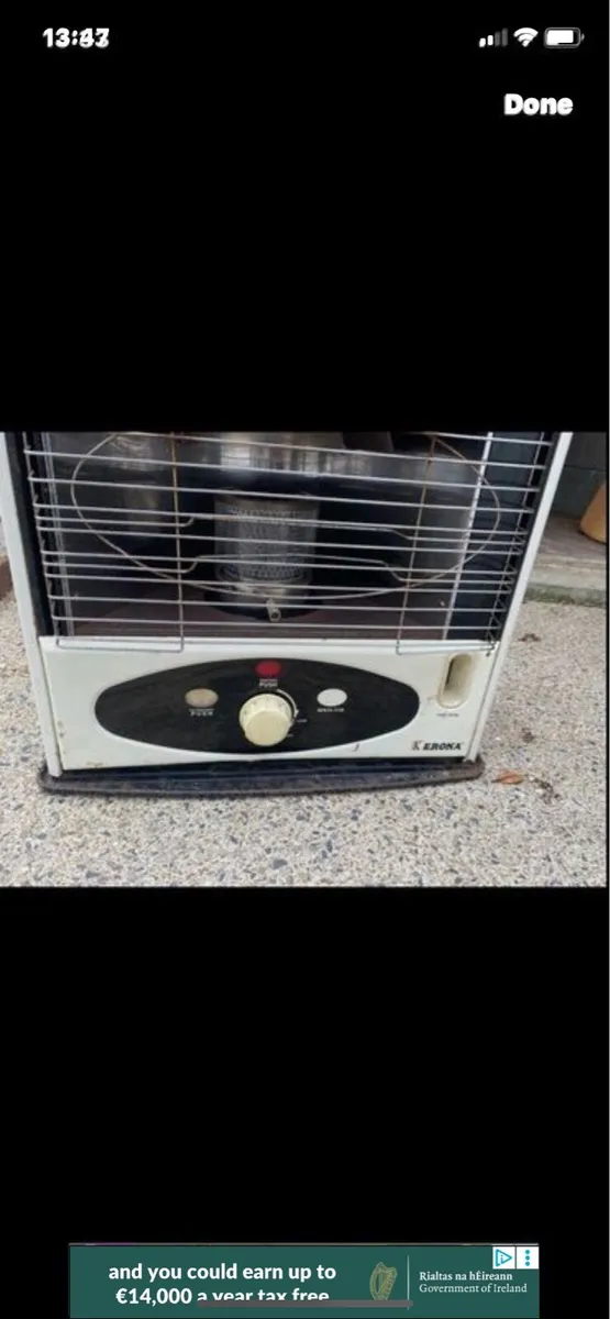 Kerosene heater just serviced with new wick - Image 2