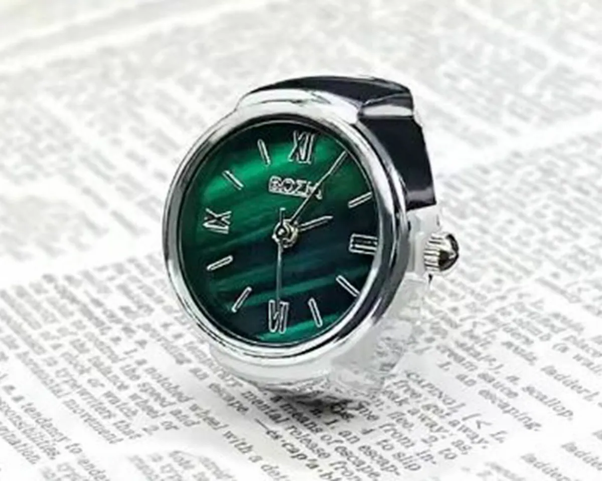 SMALL, FUN FINGER WATCH RING (BRAND NEW). - Image 1