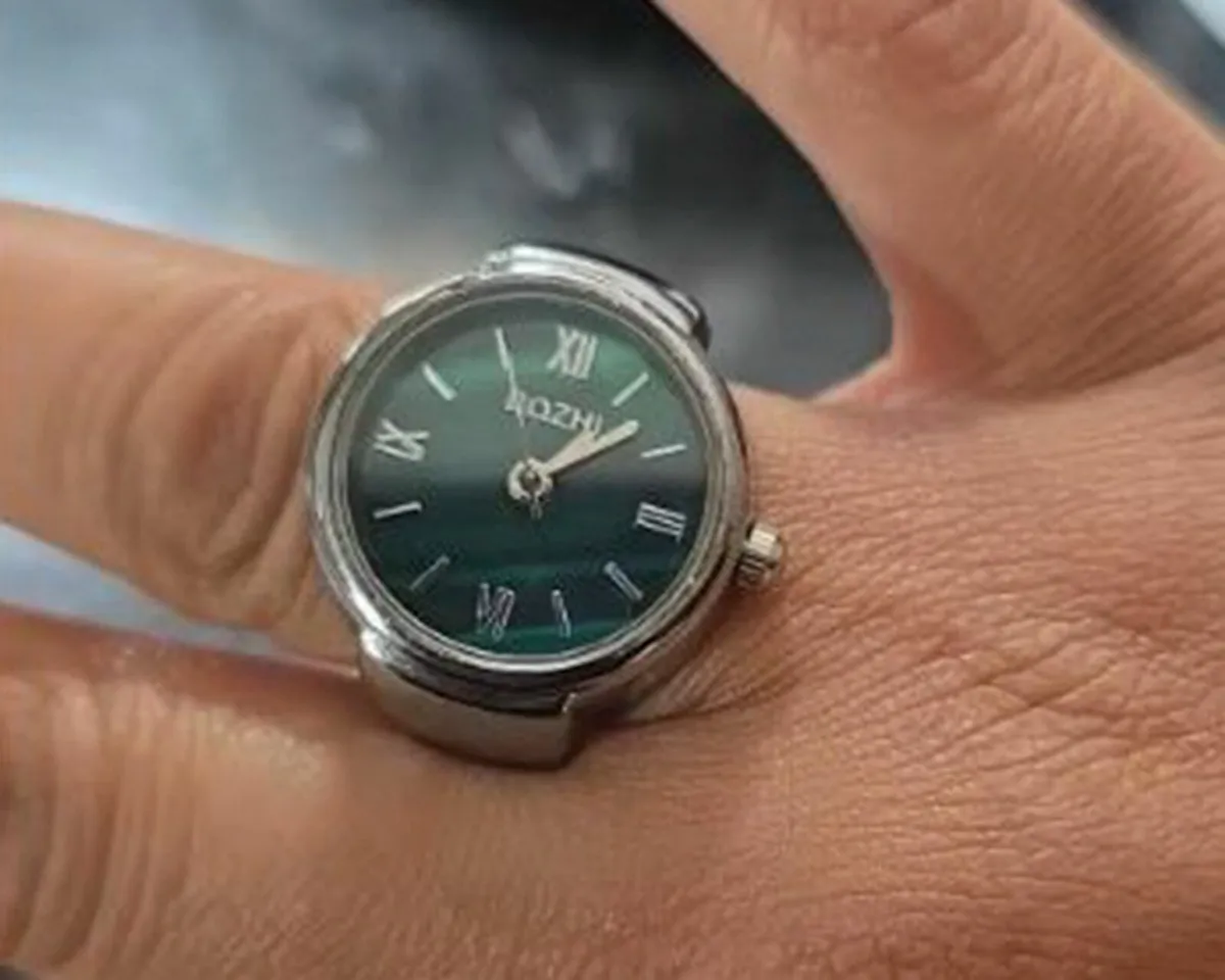 SMALL, FUN FINGER WATCH RING (BRAND NEW). - Image 2