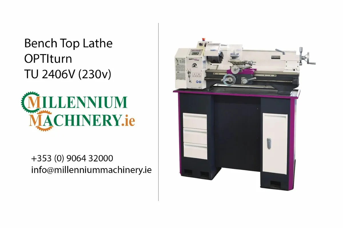 Lathe | Bench Top Lathe - OPTIturn TU 2406V (230v)