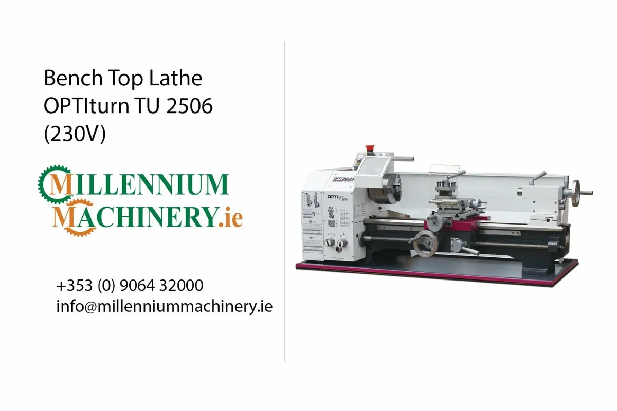 Bench Top Lathe - OPTIturn TU 2506 (230V)