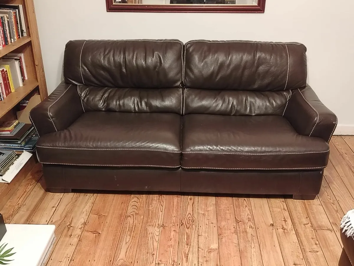 Large leather Sofas - Image 2