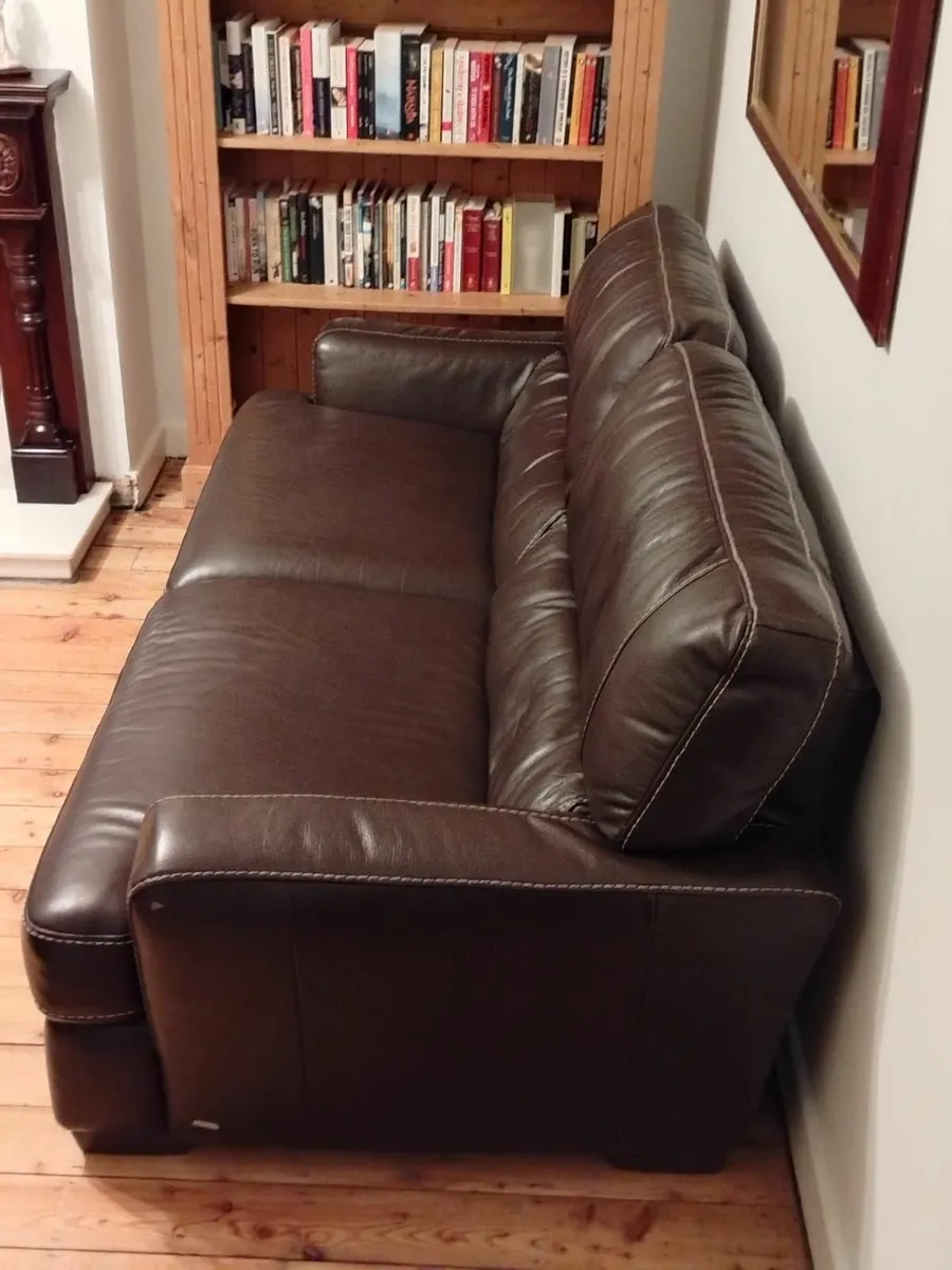 Large leather Sofas - Image 4