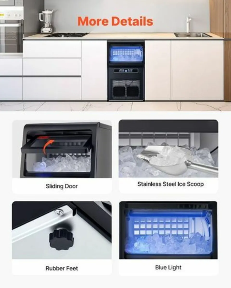 Commercial Ice Maker Freestanding Cabinet Machine - Image 3