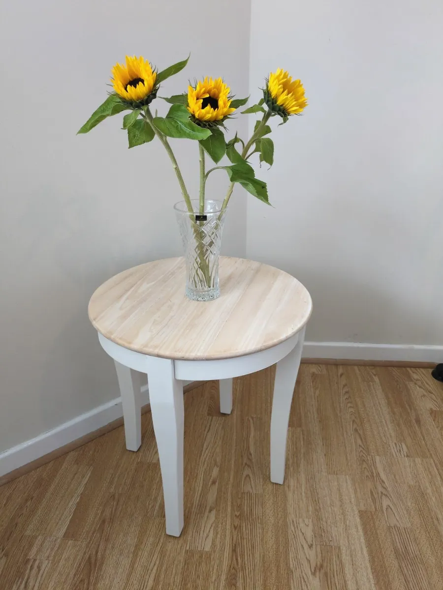 Solid Wood Side Table - Image 1