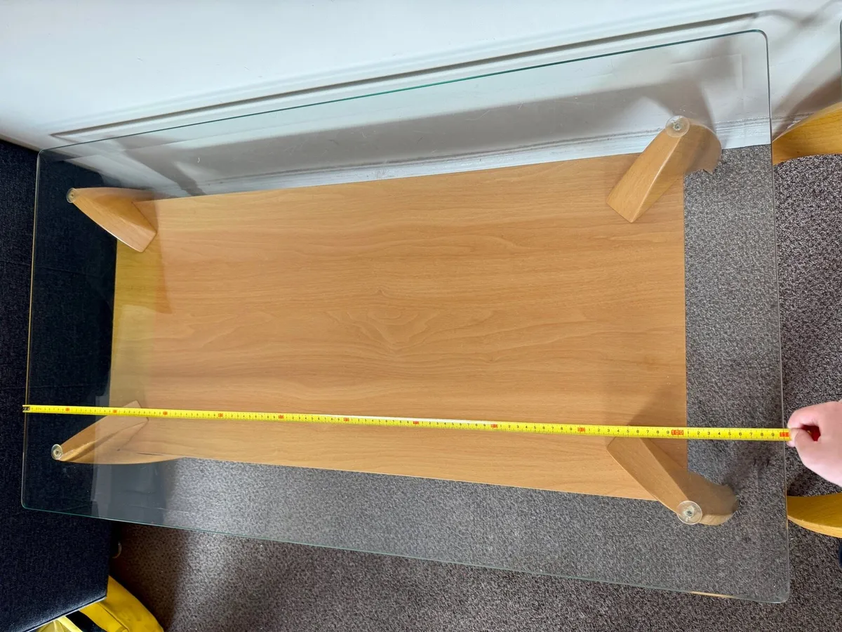 Glass Coffee Table and TV Stand Set - Image 3