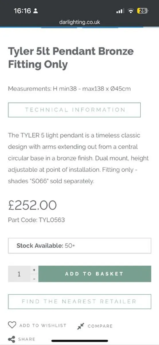 Pendant light fittings - Image 3