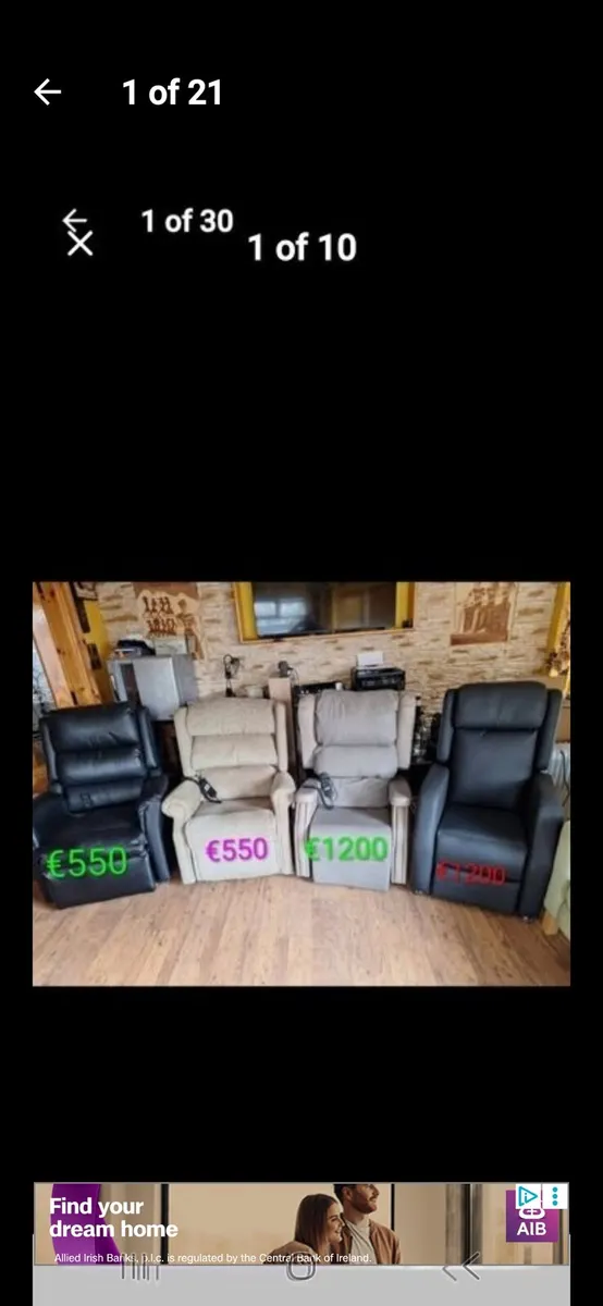 Electric riser recliner armchairs - Image 1