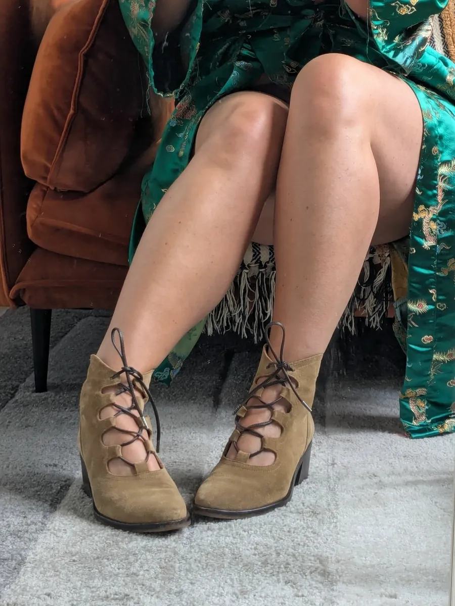 Naguisa Lace-up Booties - Image 1