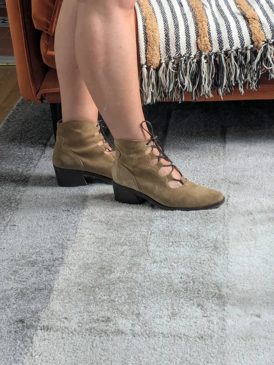 Naguisa Lace-up Booties - Image 3
