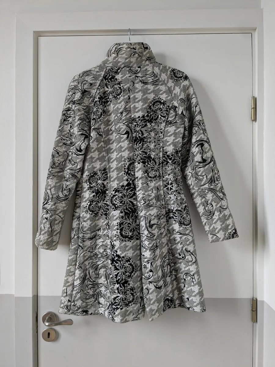 Desigual Chequered Winter Coat - Image 1